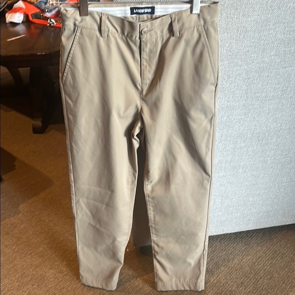Lands' End Tan Chinos Classic Straight-Leg